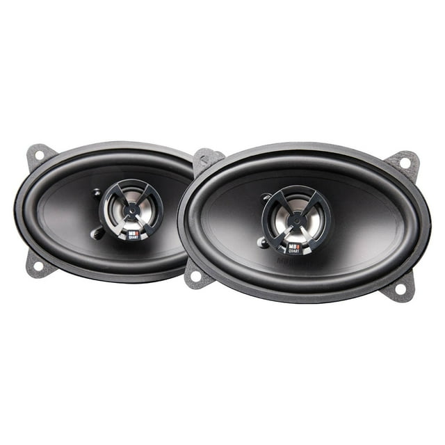 MB Quart 4x6-Inch 2 Way Car Audio Coaxial Speakers, 180W Peak Power, 88 dB, Pair