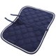 thumbnail image 3 of Algodón duradero, suave, transpirable, doble cuerda, correas de PP, mango, correa para el vientre, almohadilla para silla de montar, equipo de estera de absorción de sudor, azul marino, 3 of 12