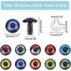 thumbnail image 2 of 40 Sets (20 Pairs) Safety Eye 18mm Dragon Eye 10 Colors Craft Eyes Stuffed Animal Eyes with Washers for Amigurumi Puppet Teddy Bear Crochet Plush Anim, 2 of 5