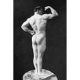 thumbnail image 3 of Vintage Muscle Men 17x24 Black Modern Framed Museum Art Print Titled - Statuesque Back and Arm Curl, 3 of 5