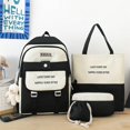 thumbnail image 1 of 4 In 1 Nylon Waterproof Women Backpack Multi-layer Design School Bag For Girls Large Capacity Student Storage Backpacks Sac à dos scolaire, 1 of 7
