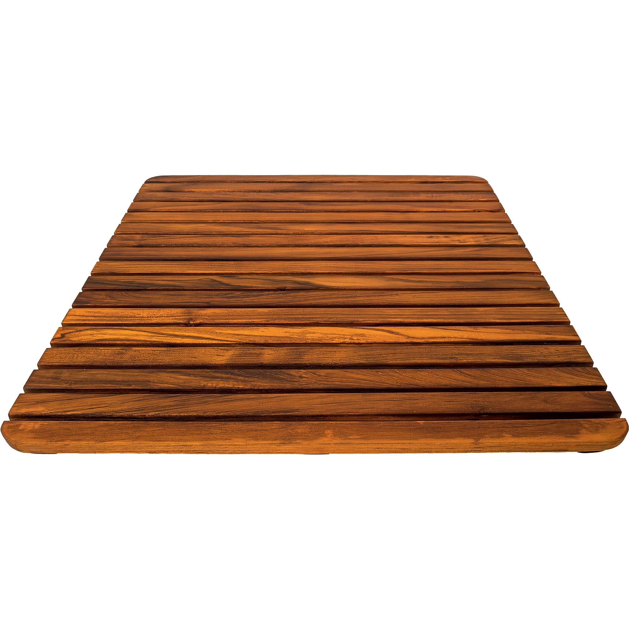 Nordic Teak 24" x 24" Oiled Shower and Bath Mat - Brown