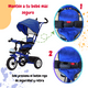 thumbnail image 4 of Triciclo Carriola Para Niños Komfort Con Barra De Empuje, 4 of 6