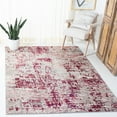 thumbnail image 2 of SAFAVIEH Madison Flowers Vintage Abstract Area Rug, Beige/Wine, 4' x 6', 2 of 8