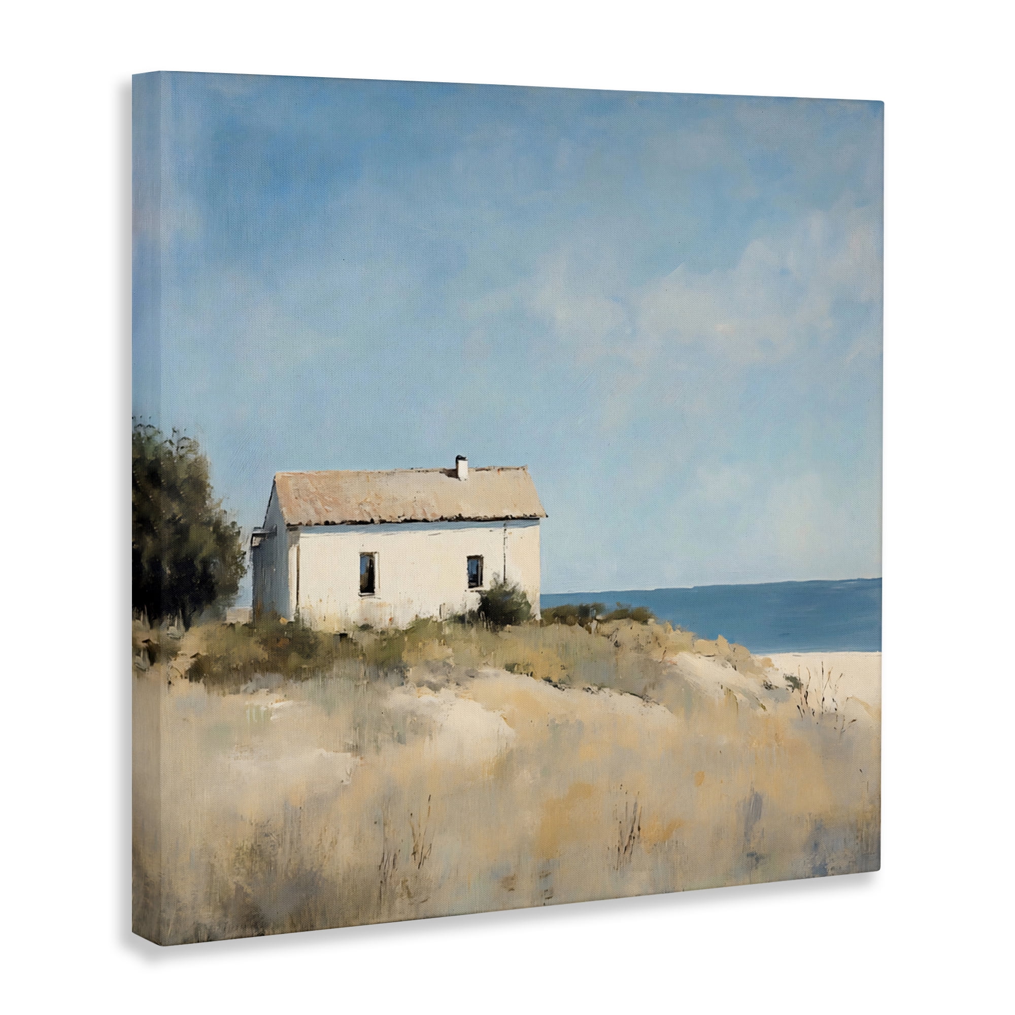 Stupell Industries Simple Beach House on Dunes Canvas Wall Art, design by Creative Studio