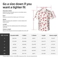 thumbnail image 3 of Cauagu Lips Kiss Print Hawaiian Shirt for Men,Casual Short Sleeve Button Down Shirts Summer Beach Men's Regular-Fit Short-Sleeve Print Shirt -Small, 3 of 6
