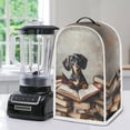 thumbnail image 5 of HELLHERO There is only one dust cover Blender Dust Cover with Blender Protection Polyester Mixer Cover, Dachshund and Book, 5 of 6