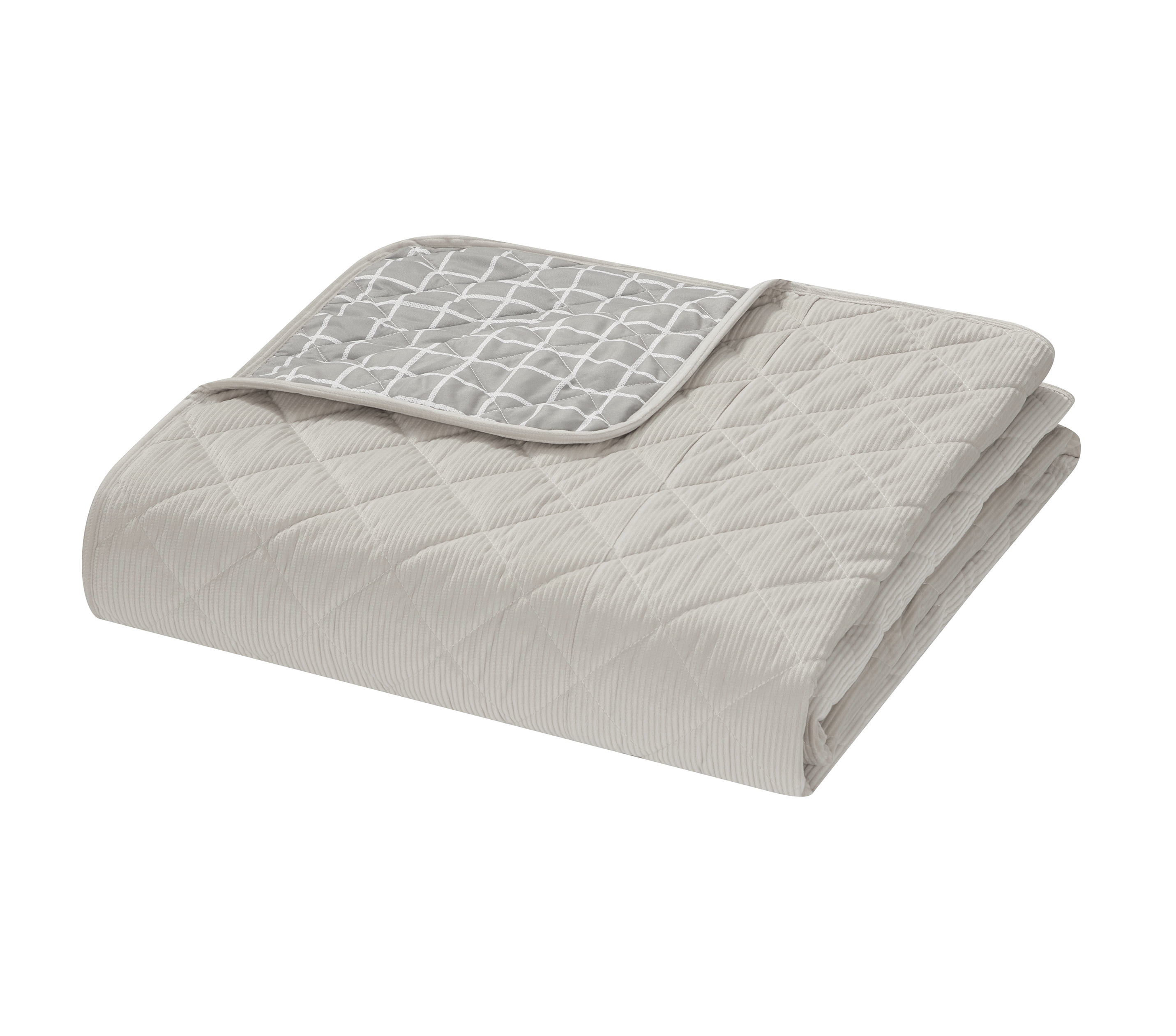 Mainstays 7 Piece Corduroy Quilt Set with Sheets, Queen
