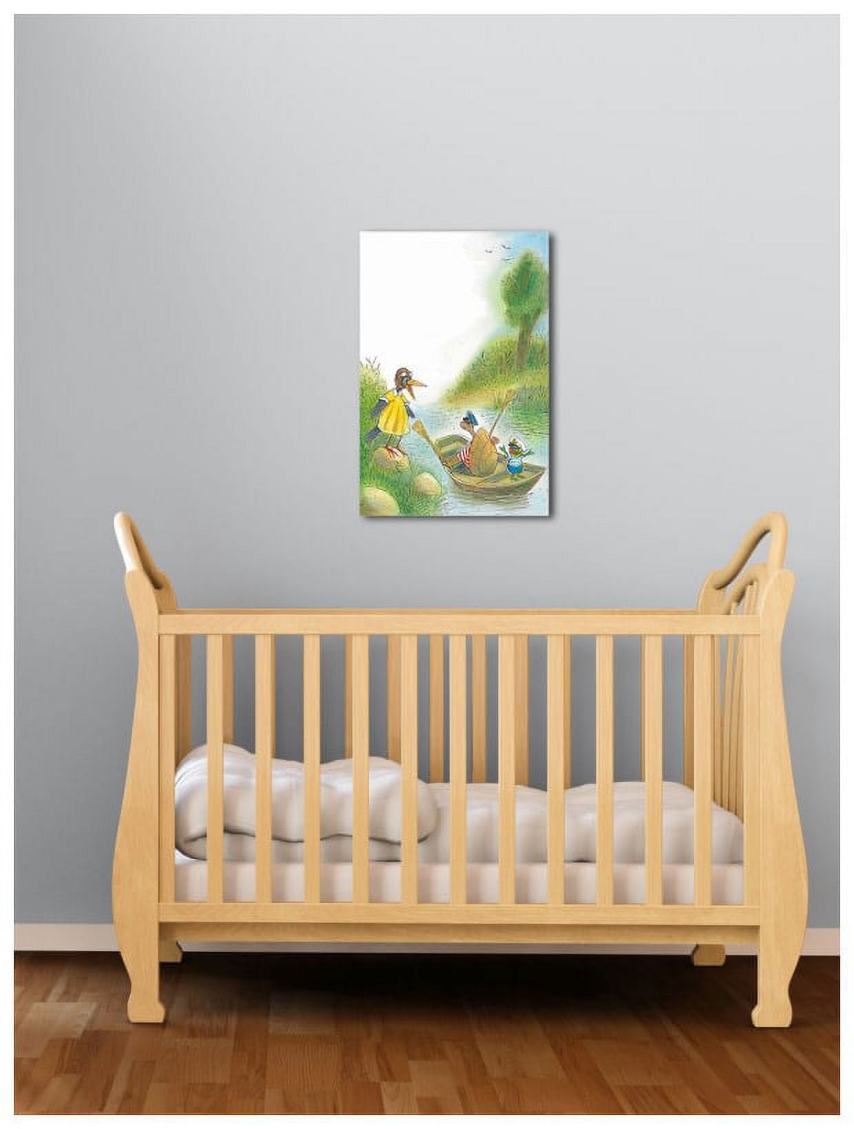 Marmont Hill "Let's Swim a Boat" by Curtis Painting Print on Canvas