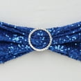 thumbnail image 5 of Balsa Circle 5 Spandex Chair Sequined Sashes Wedding Decorations Royal Blue, 5 of 8