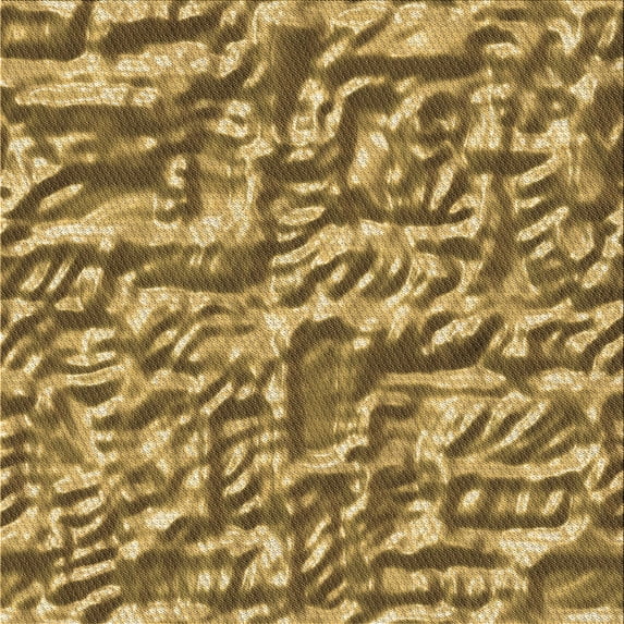 Ahgly Company Indoor Square Patterned Bee Yellow Area Rugs, 7' Square