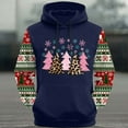 thumbnail image 5 of UVEASISHA Holiday Hoodies Men Big and Tall Christmas Sweatshirt Winter Fleece Lined Pullover Tops Color Block Long Sleeve Hooded Sweatshirts Blue S, 5 of 6
