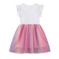 thumbnail image 6 of WIBACKER 2-7T Toddler Girls Tutu Dresses Casual Tulle Skirt Dress for Summer Home School Party - 1Pcs Gold Unicorn, 6 of 6