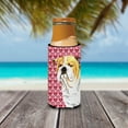 thumbnail image 3 of Bulldog English Hearts Love Valentines Day Portrait Ultra Hugger for slim cans, 3 of 6