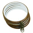 thumbnail image 1 of Expositor circular redondo con forma de guofa para bordar, 21 cm, 5 unidades, color marrón, 1 of 7