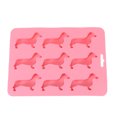 thumbnail image 1 of Dog Ice Maker Creative Silicone Ice Cube Tray Mold DIY Silicone Mold Pink, 1 of 9