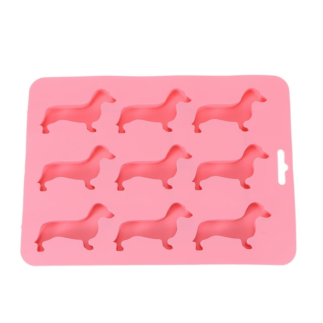 Dog Ice Maker Creative Silicone Ice Cube Tray Mold DIY Silicone Mold Pink