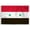 2x3 ft Nylon Flag, variant on AGAS Syria Flag 4x6 inch - 11" Plastic Pole 100% Polyester Stitched Edges Syrian Arab Republic Mini Flag on a Stick