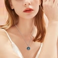 thumbnail image 3 of Dorunmo Saint Jude Necklace with Abalone Shell 925 Sterling Silver St Jude Medal Religious Amulet Jewelry Gifts for Men Women, 3 of 6