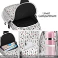 thumbnail image 4 of Sling Backpack,Christmas Forest Pattern Sling Bag with Water Bottle Holder,Waterproof Sling Bag for Men/Women with Headphone Jack for Hiking,Travel, 4 of 6