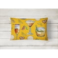 thumbnail image 2 of Carolines Treasures BB5202PW1216 Drinks and Cocktails Gold Canvas Fabric Decorative Pillow, 12H x16W, multicolor, 2 of 3