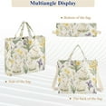 thumbnail image 6 of FORMRS Womens Corduroy Tote Bag Crossbody Shoulder Handbag with Pocket, Floral Rabbit, 6 of 7