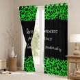 thumbnail image 3 of jejeloiu Animals Print Black Out Curtains,Chic Leopard Print Curtains Pack of 2 (42x63 Each),Green Black Bedroom Curtains For Men Women,Breathable Home Decor, 3 of 6