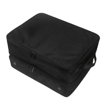Gieenan 2 Layers Golfs Storage Organizer Golfs Accessories Bag with Compartment for 2 Pairs of Shoes Golf Gifts for Men Women