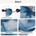 thumbnail image 5 of Blue Marble Tier Curtains, Modern Gray Golden Abstract Gradient Art Light Filtering Kitchen Curtains, 2Pcs Rod Pocket Half Window Treatments Panels for Sink Cafe Cabinet Camper 27.5x24 Inches, 5 of 9