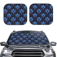 thumbnail image 2 of Yiaed cool blue flower Skull Print Car Front Windshield Sun Shade,Foldable Anti-UV Car Sunshade for Front Window for Most Vehicles-Small, 2 of 5