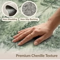 thumbnail image 6 of ODIKA 9'x12' Washable Area Rug Watercolor Forest Botanical Hardwood Long Hallway Skid Farmhouse Flowing for Master Suite, California King, Under Bed, Non-Shedding, Easy Care, 6 of 7