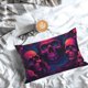 thumbnail image 5 of Fotbe Purple-Red Skull Funda de Almohada Decorativa Estilo Occidental, Lujo en Algodón, Fundas para Almohadas King, Cojín Estampado para Decoración del Hogar-20"x30", 5 of 6