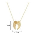thumbnail image 4 of Angel Wing Gold Necklaces for Women Minimalist Silver Choker Necklace Clavicle Chain Fashion Jewelry Birthday Party Gifts, 4 of 4
