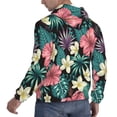 thumbnail image 4 of Bingfone Green Tropical Leaves Men'S Drawstring Hoodie Long Sleeve Pocket Sweatshirts-X-Large, 4 of 9