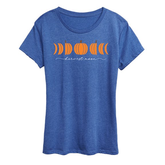 Instant Message - Pumpkin Harvest Moon - Women's Short Sleeve Graphic T-Shirt