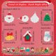 thumbnail image 2 of 1 caja de 32 piezas de 16 estilos de adornos navideños a granel, adornos de muñeco de nieve de resina, árbol de Navidad, copo de nieve, calcetines de reno, adornos para casa de vacaciones, 2 of 9