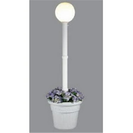 Concepts Milano Single White Globe Planter - White