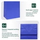 thumbnail image 4 of Bolsas de regalo de papel kraft IN-JOOYAA, 30 unidades, color azul real, 13 x 8 x 21 cm, 4 of 7