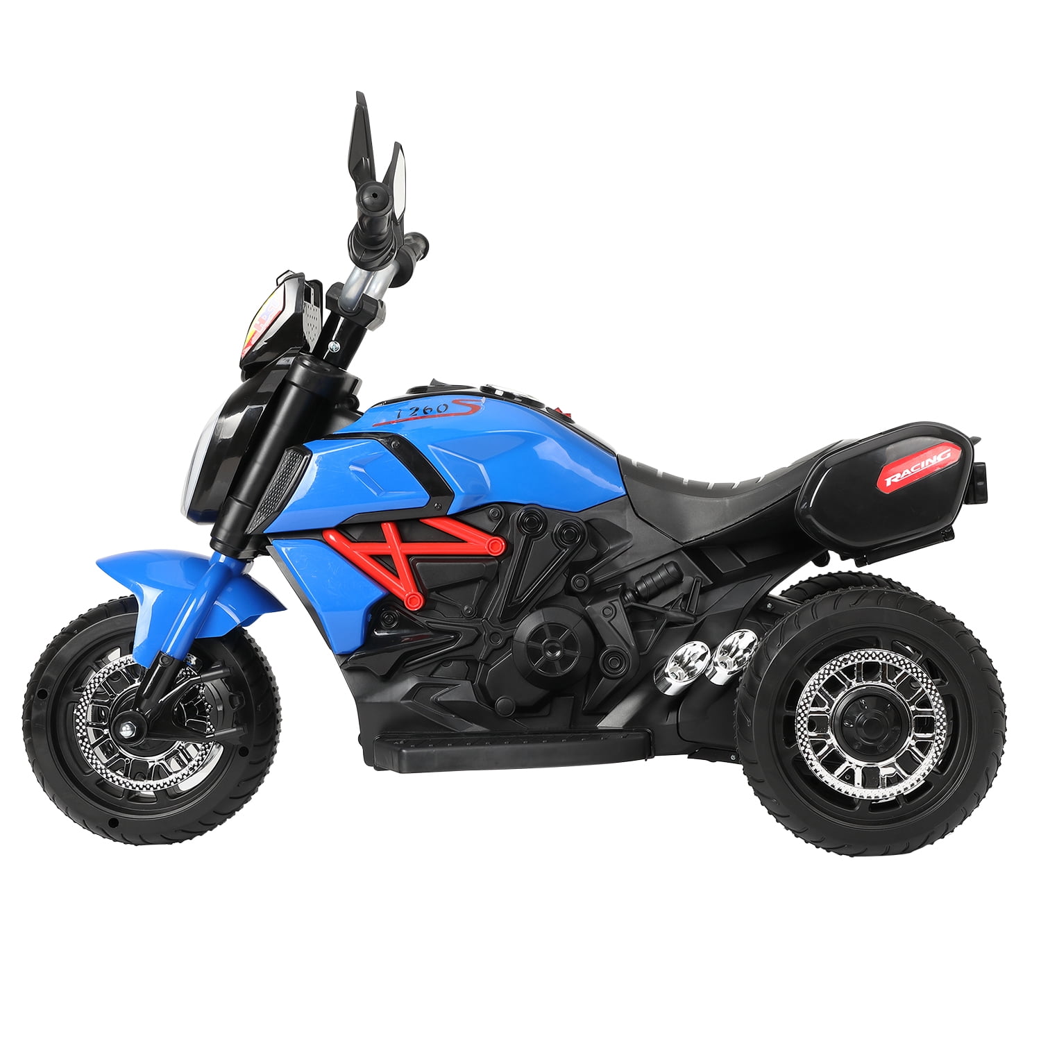 Lowestbest 3 Wheeled Motorcycle for Kids 3-6 Years, Kids Ride On Motorcycle with Pedal, LED Lights, MP3 Player, Blue Lowestbest 3 Wheeled Motorcycle for Kids 3-6 Years, Kids Ride On Motorcycle with Pedal, LED Lights, MP3 Player, Blue