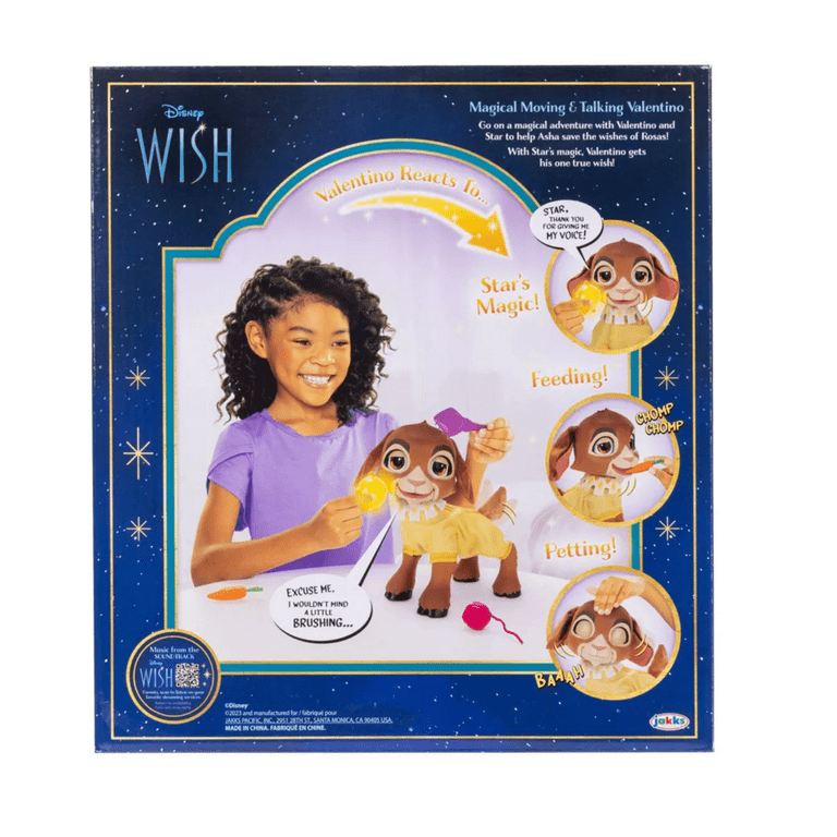 Free Shipping! Disney 100 Wish Magical Moving & Talking Valentino