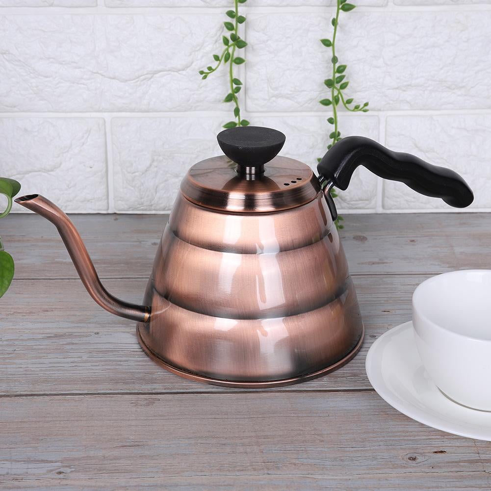 Rdeghly 1000ml Stainless Steel Coffee Pot Long Spout Drip Kettle for