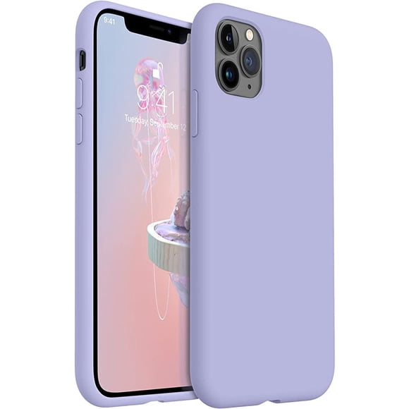 Conçu pour iPhone 11 Pro Max Étui en Silicone, Protection Antichoc Anti-Chute Anti-Poussière Anti-Rayures Étui de Téléphone pour iPhone 11 Pro Max, Violet