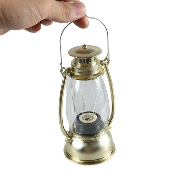 CIYISON Vintage Hurricane Lantern Battery Operated Hanging Candle Light Retro Antique LED Oil Lamp for Christmas Decoration