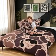 thumbnail image 4 of Manfei Farmhouse Camo King Size Comforter Sets, Vintage Ice Hockey Comforters King Size, Burly Wood, Black Reversible, 3-Piece, 1 Comforter and 2 Pillowcases, 4 of 7