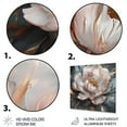 thumbnail image 3 of Designart "Peonies Blooming Pink Grey I" Floral Peony Metal Art Print, 3 of 5