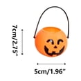 thumbnail image 2 of Begzeat 1pcs Halloween Pumpkin Bucket Candy Bucket Trick or Treat Bucket JackoLantern Pail Halloween Party Supplies - 1.96"×2.75", 2 of 8