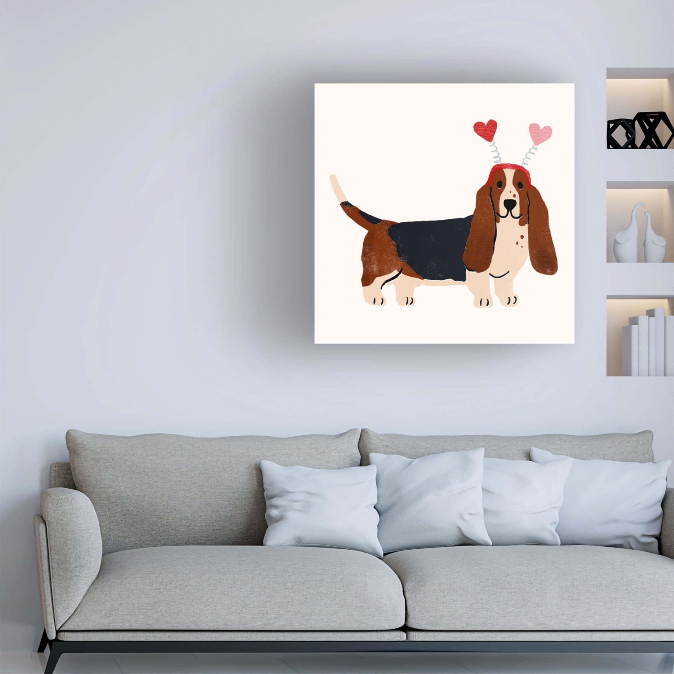 Trademark Fine Art Victoria Barnes  Little Legs Big Heart II Canvas Wall Art