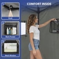 thumbnail image 4 of EAGLE PEAK Flex Ultra Compact 4x4 Pop-up Changing Room Canopy, Portable Privacy Cabana for Pool, Fashion Photoshoots, or Camping (Dark Gray), 4 of 10
