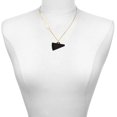 thumbnail image 2 of Delight Jewelry Acrylic Large Black Megaphone - Gold-tone Class of 2026 Delicate Bar Necklace, 18.75", 2 of 4