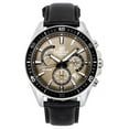 thumbnail image 1 of Casio Edifice Analog Standard Chronograph Leather Strap Light Brown Dial Quartz EFR-552L-5A 100M Men's Watch, 1 of 4